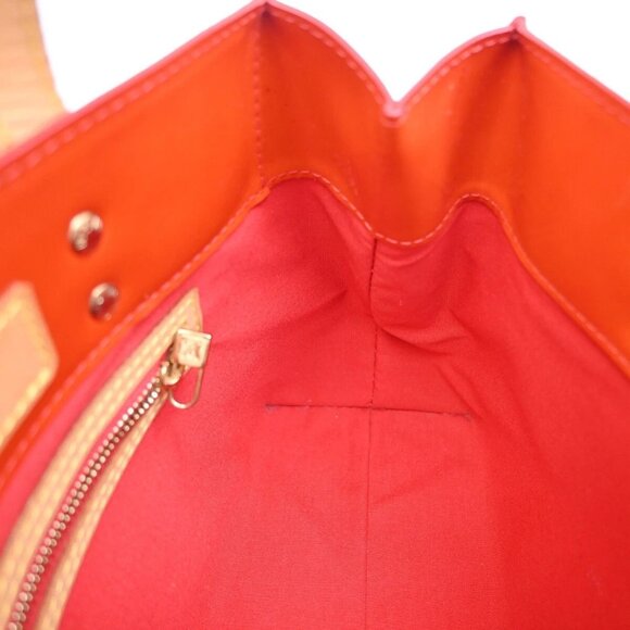 LOUIS VUITTON Read Hand Bag Monogram Vernis Patent Leather Red M91088 31EF111 - Picture 11 of 15